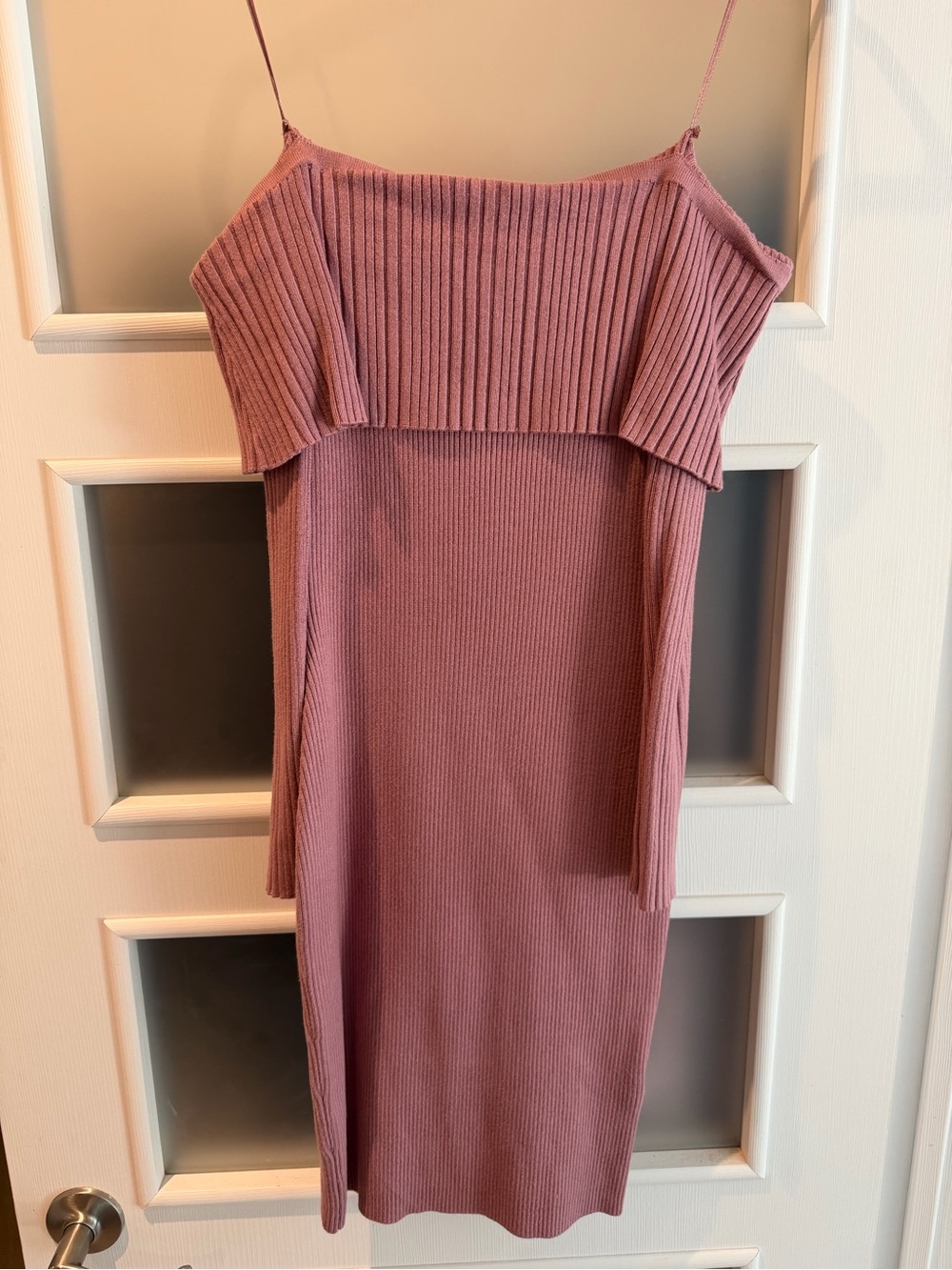 NWT Guess Eco Ribbed Off-the-Shoulder Sweater Dress – XS